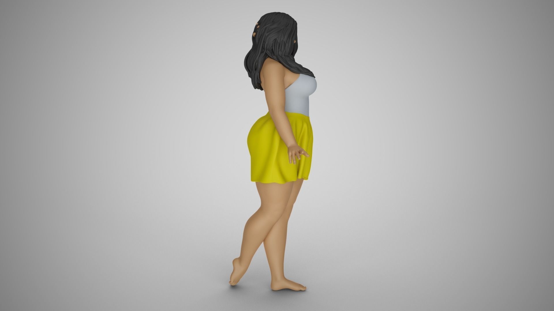 Pretty Girl Next Door 3D print model_5