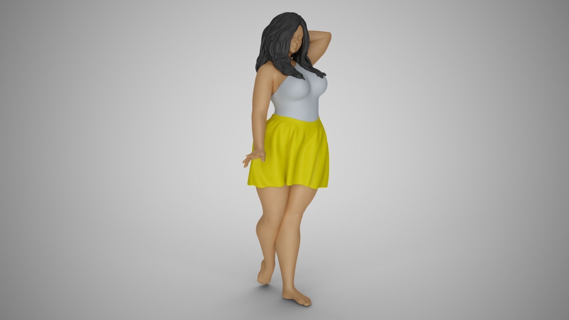 Pretty Girl Next Door 3D print model_4