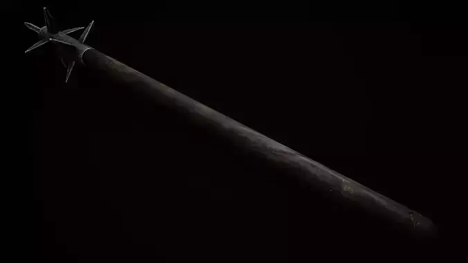 Morningstar Mace Low-poly 3D model
