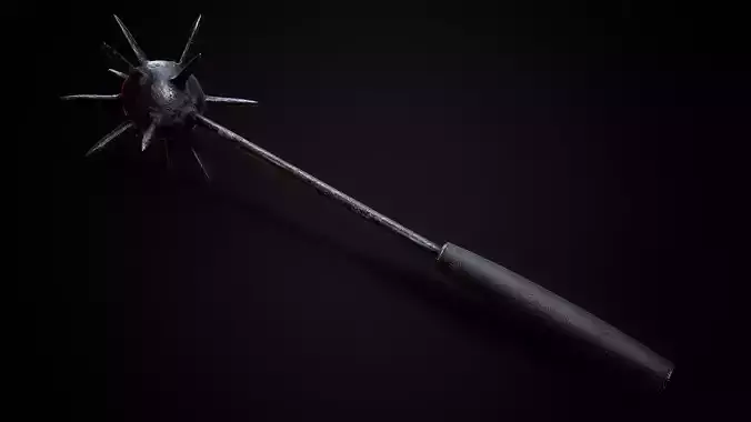 Spiked Mace Low-poly 3D model