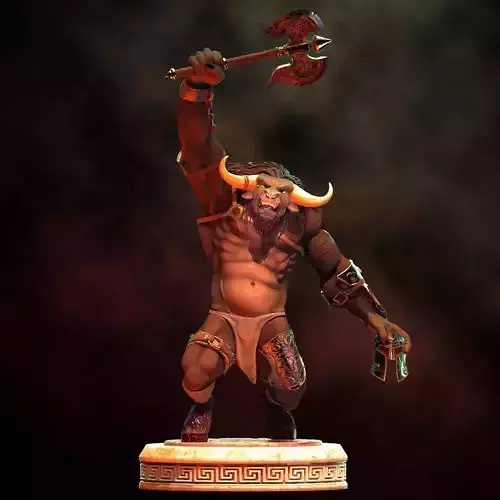 Minotaur statue
