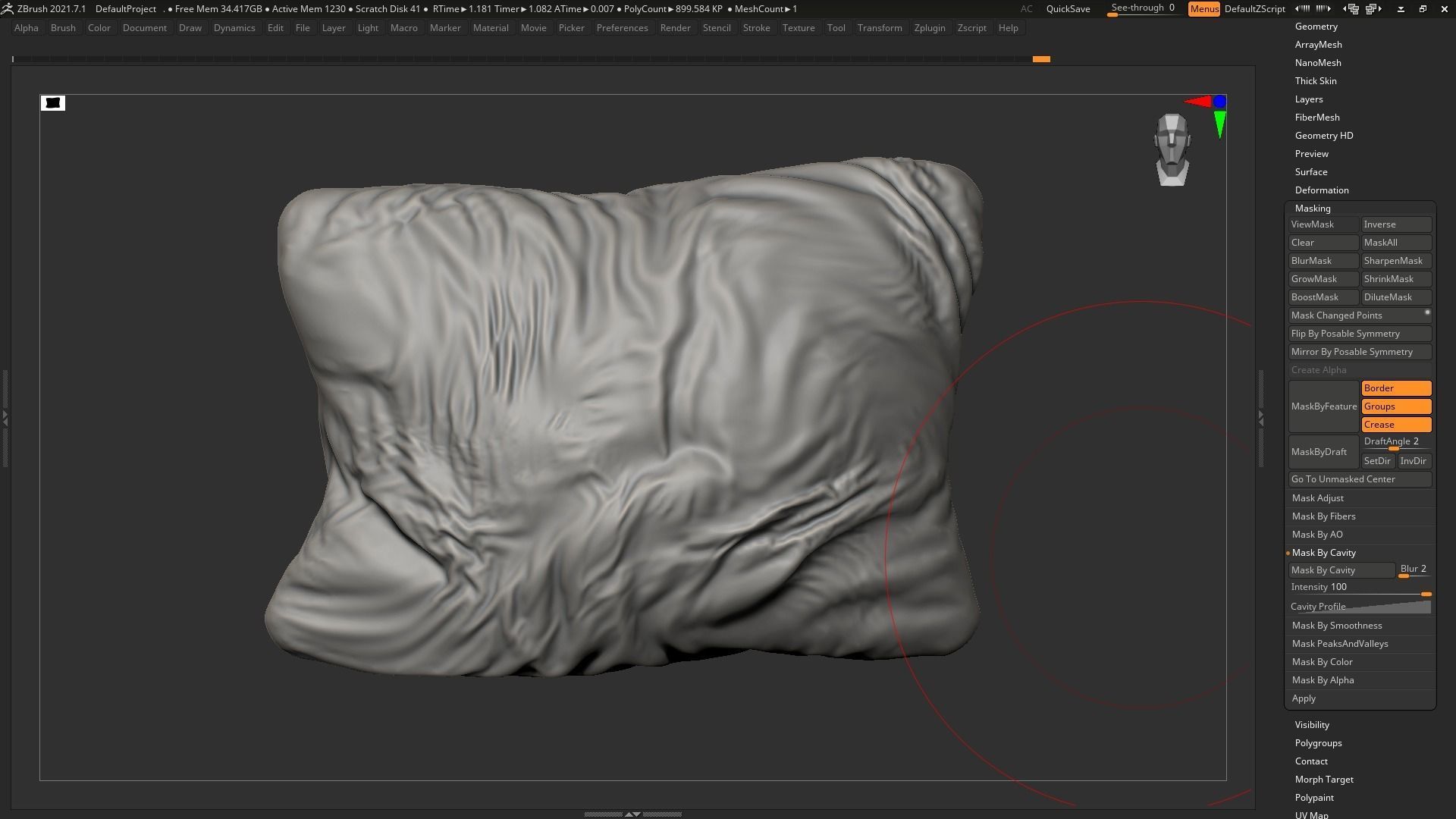 pillow 02 3d print model 3D print model_3