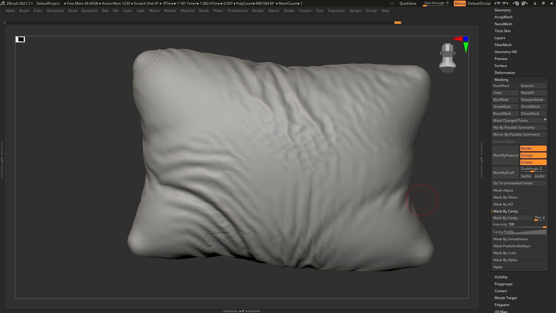 pillow 02 3d print model 3D print model_8