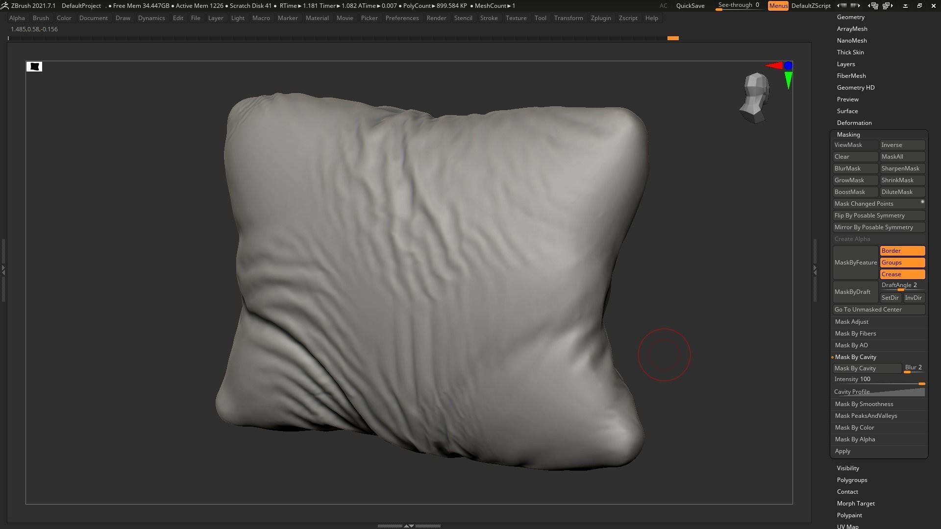 pillow 02 3d print model 3D print model_7