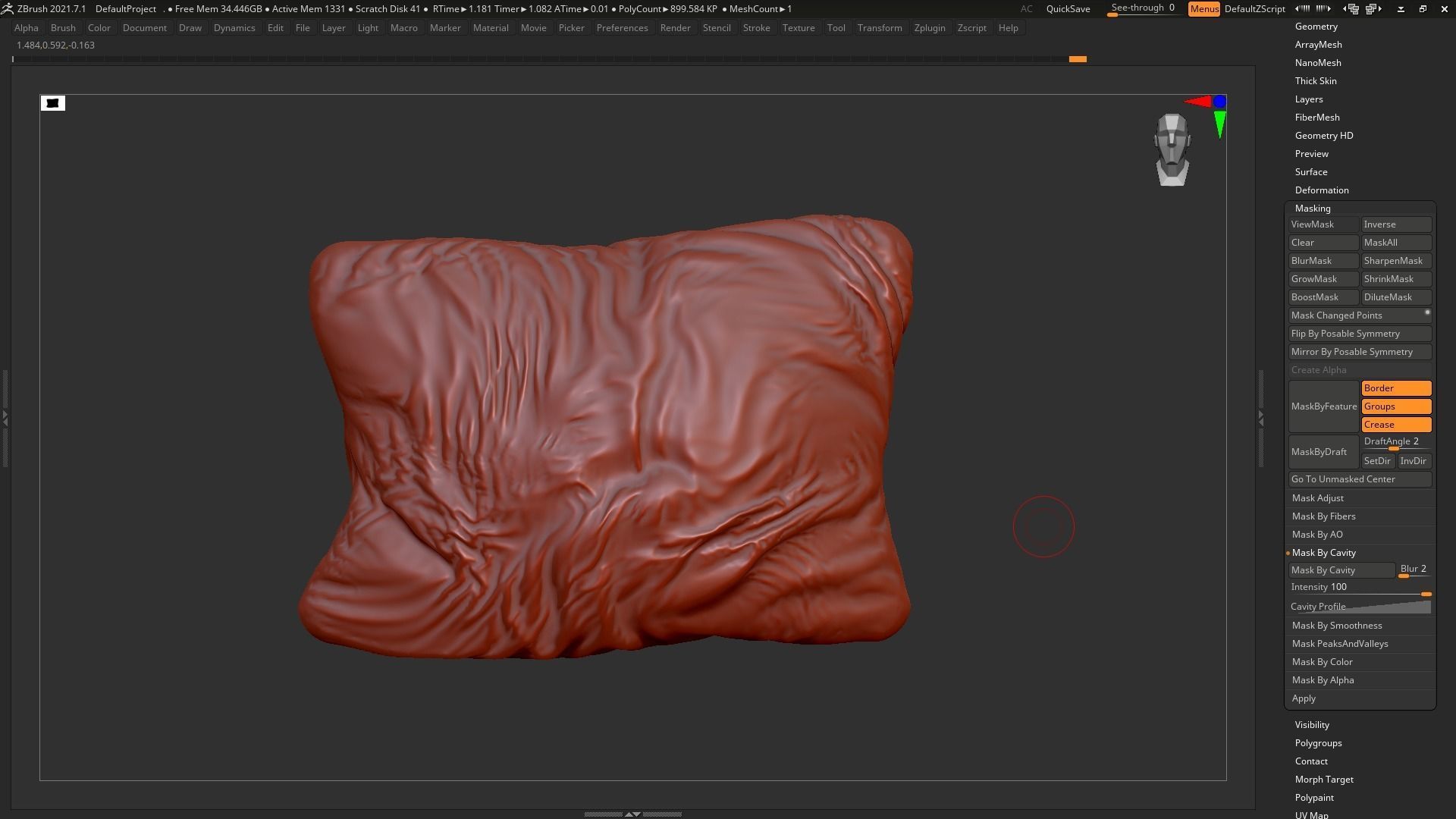 pillow 02 3d print model 3D print model_14