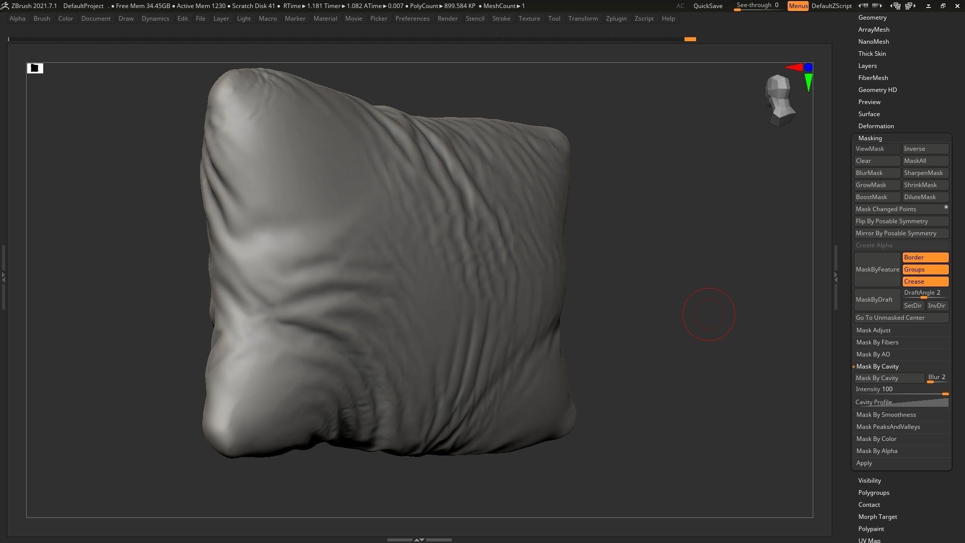 pillow 02 3d print model 3D print model_10