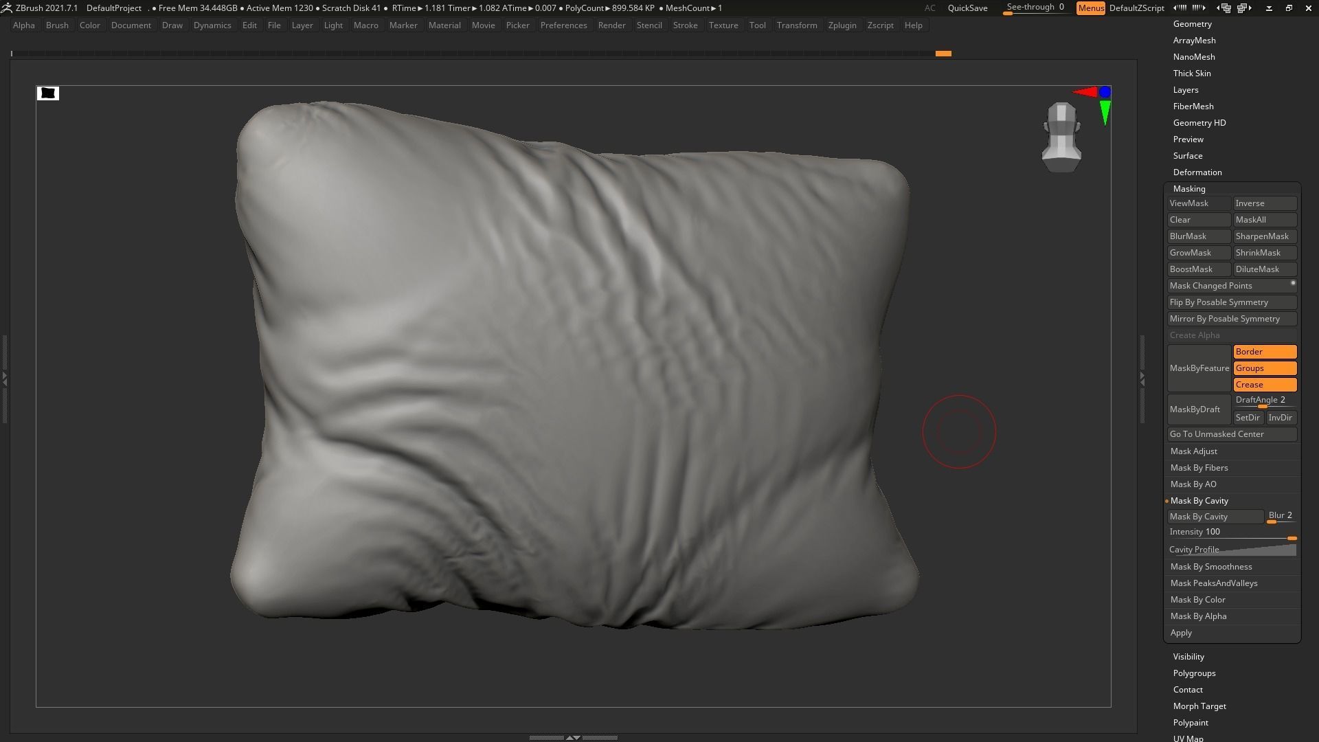 pillow 02 3d print model 3D print model_9