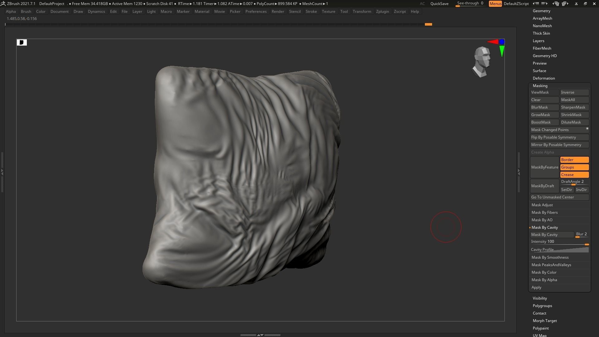 pillow 02 3d print model 3D print model_5