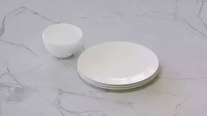 Crockery dinner plate and bowl