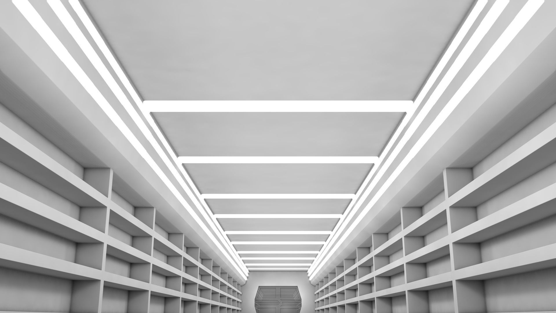 Sci Fi Corridor 3D model_1