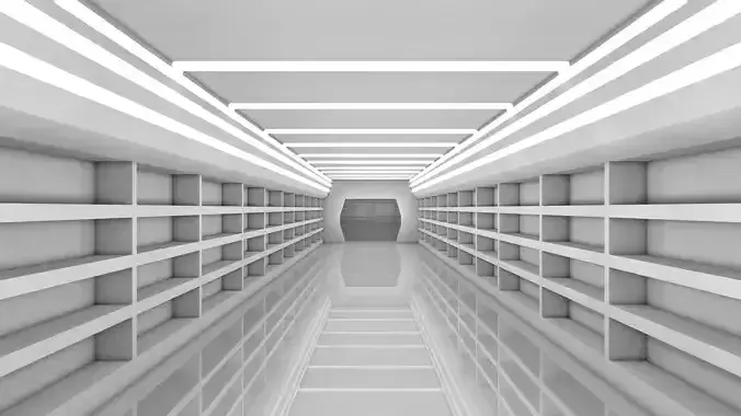 Sci Fi Corridor 3D model
