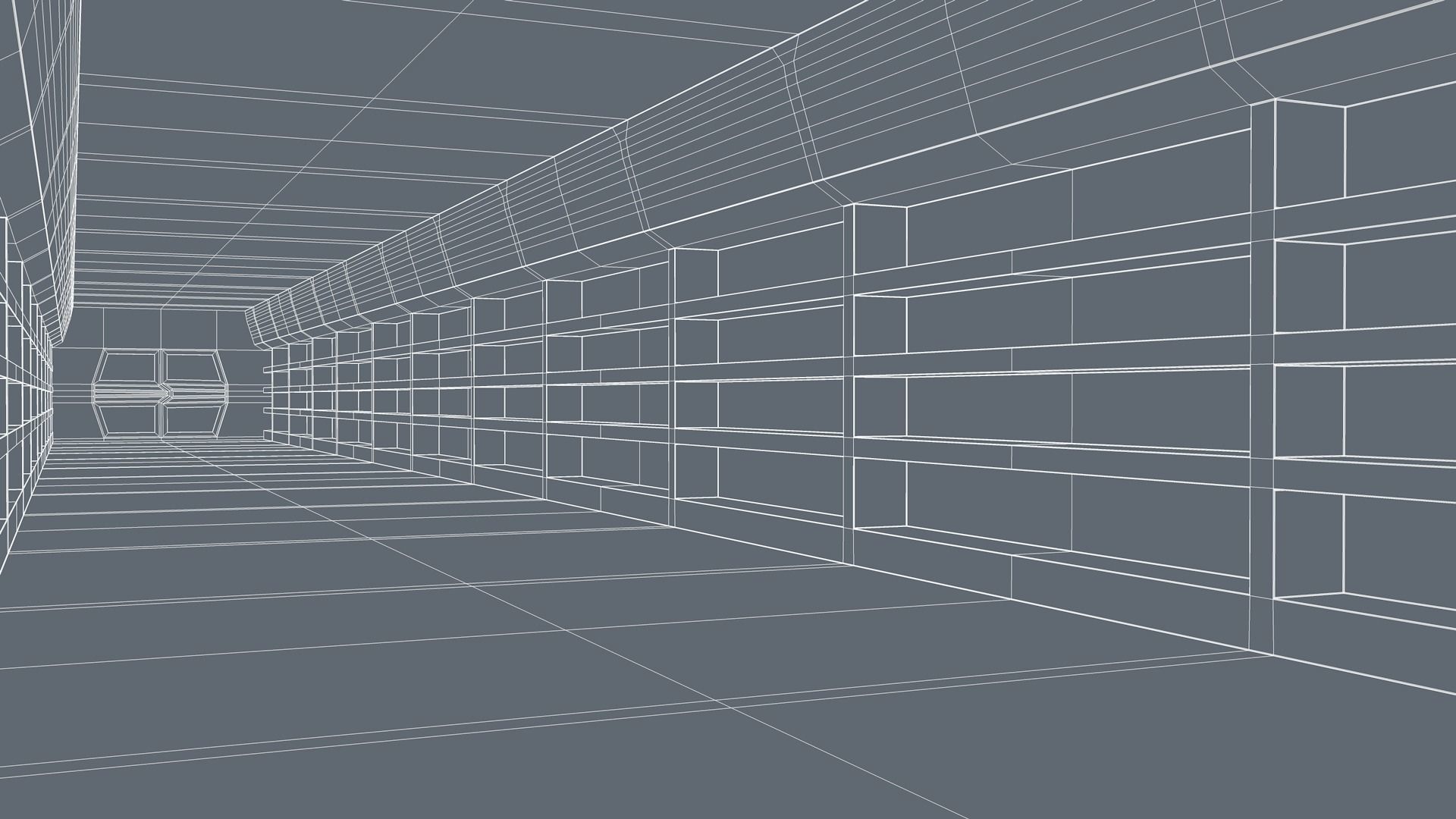 Sci Fi Corridor 3D model_10