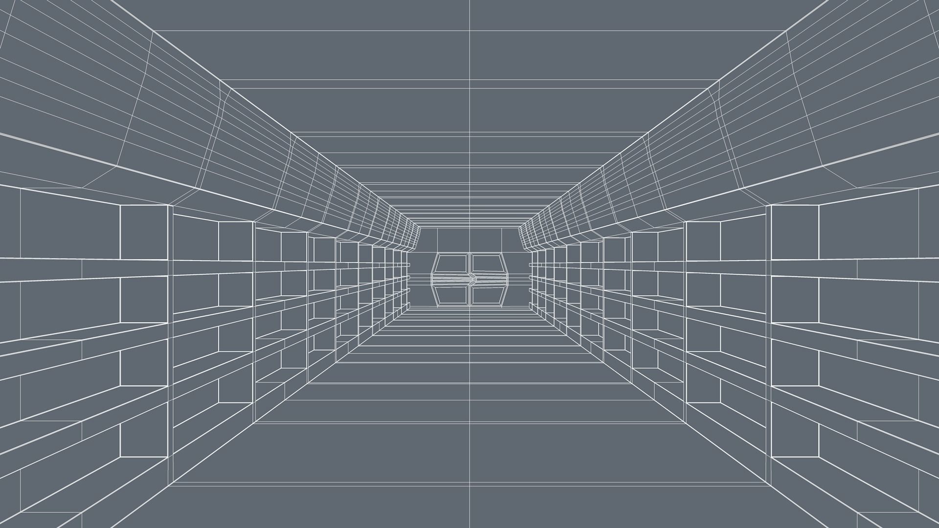 Sci Fi Corridor 3D model_7