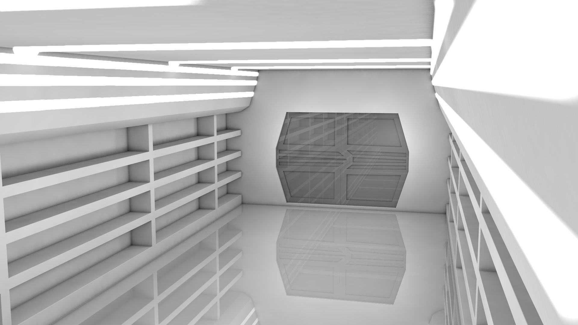Sci Fi Corridor 3D model_6