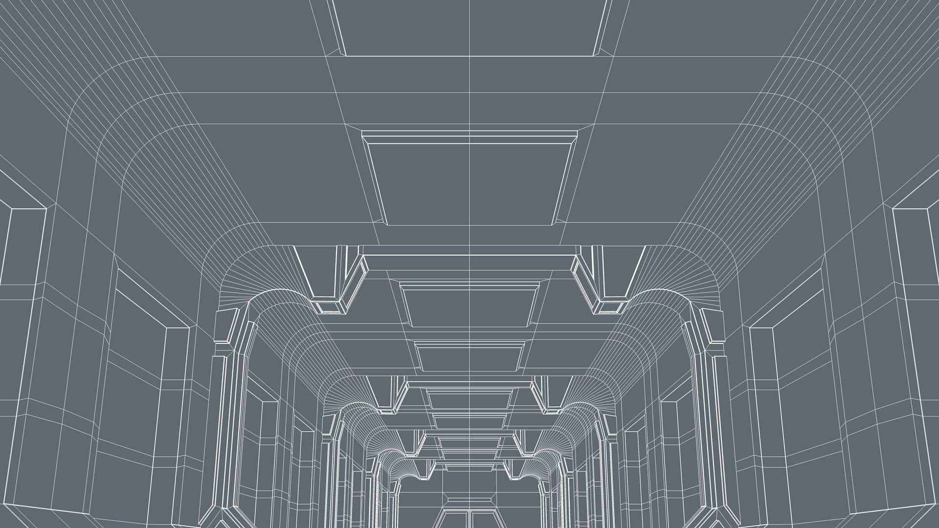Sci Fi Corridor 3D model_10