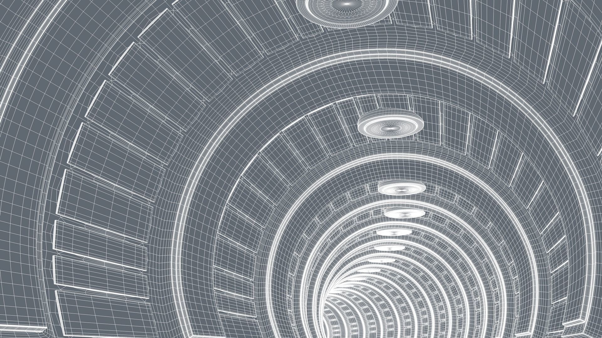 Sci Fi Tunnel 3D model_10