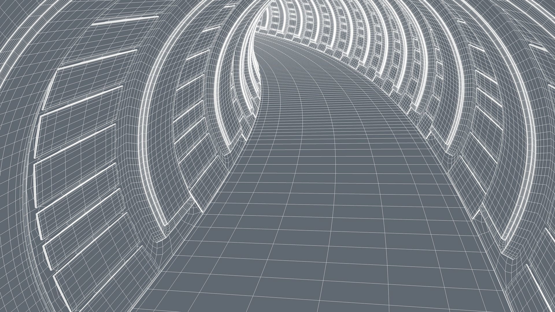 Sci Fi Tunnel 3D model_11