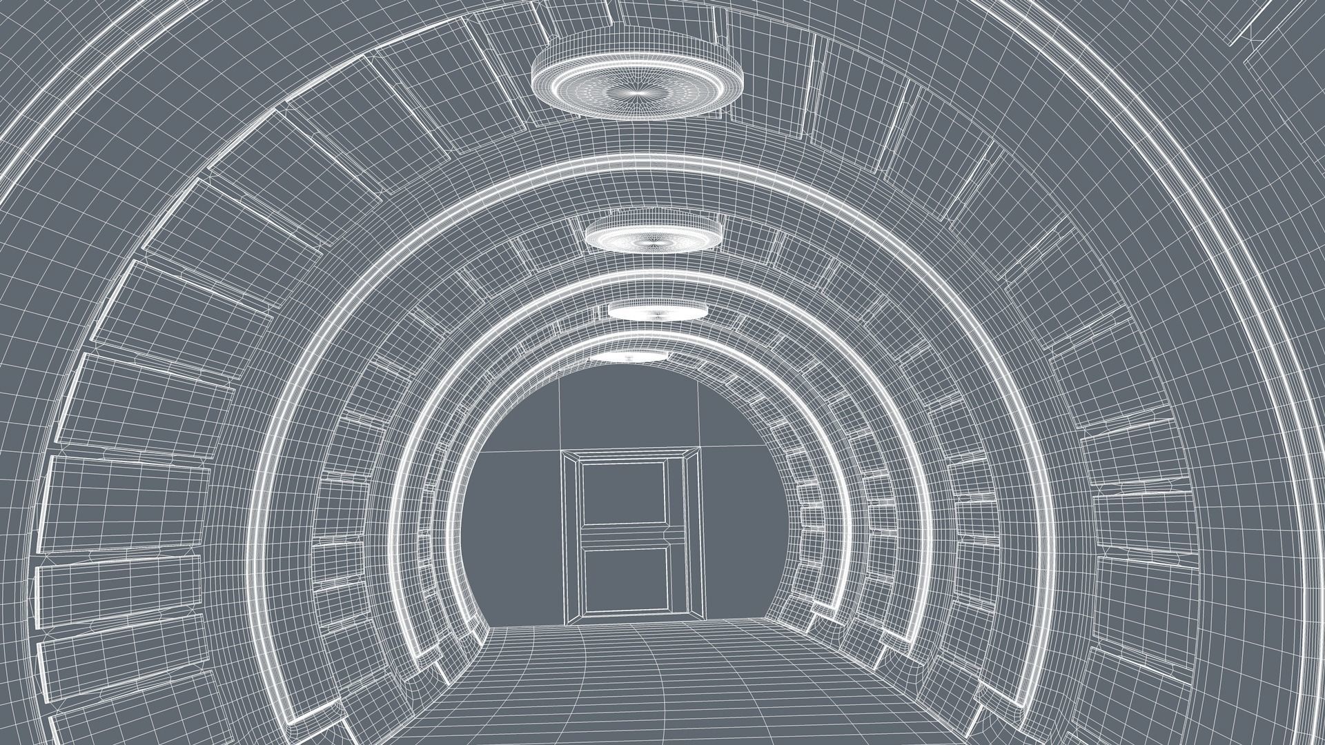 Sci Fi Tunnel 3D model_15