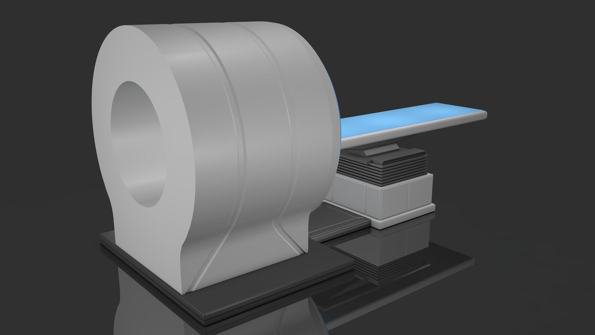 MRI Scan Machine 3D model_4