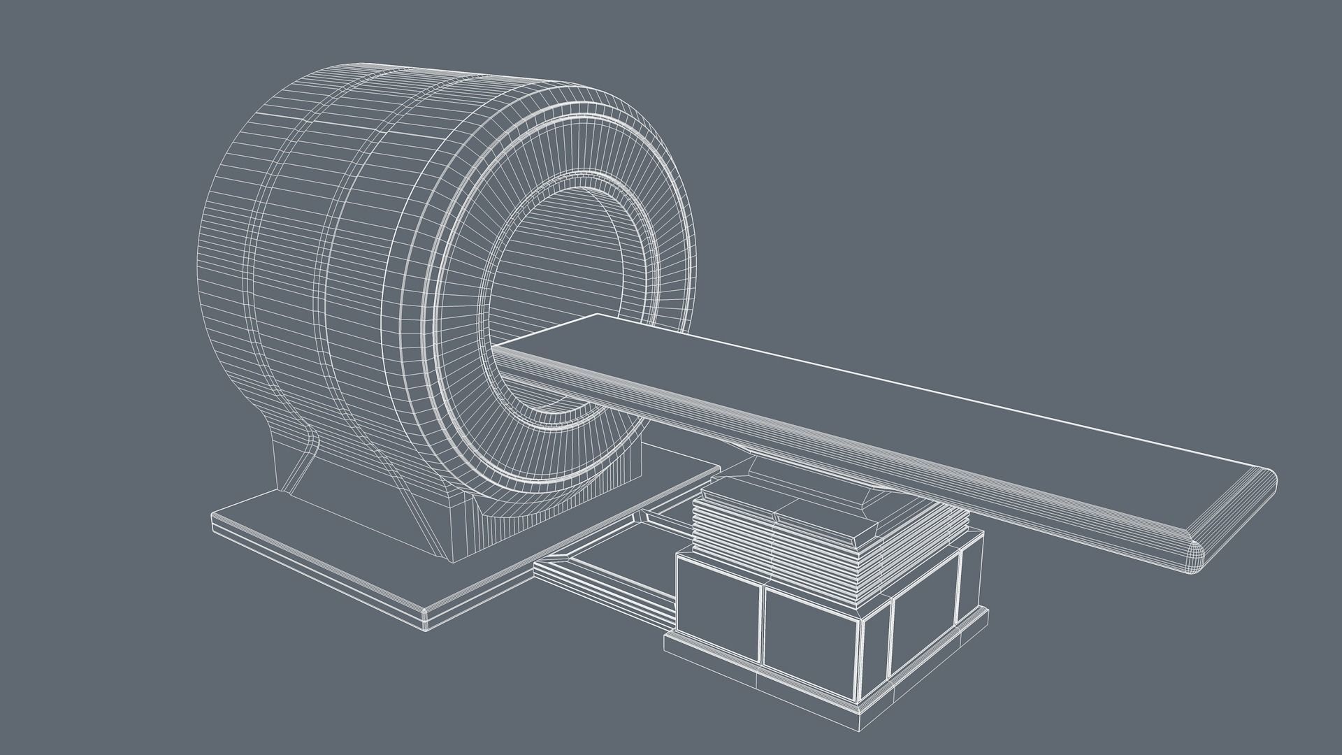 MRI Scan Machine 3D model_5