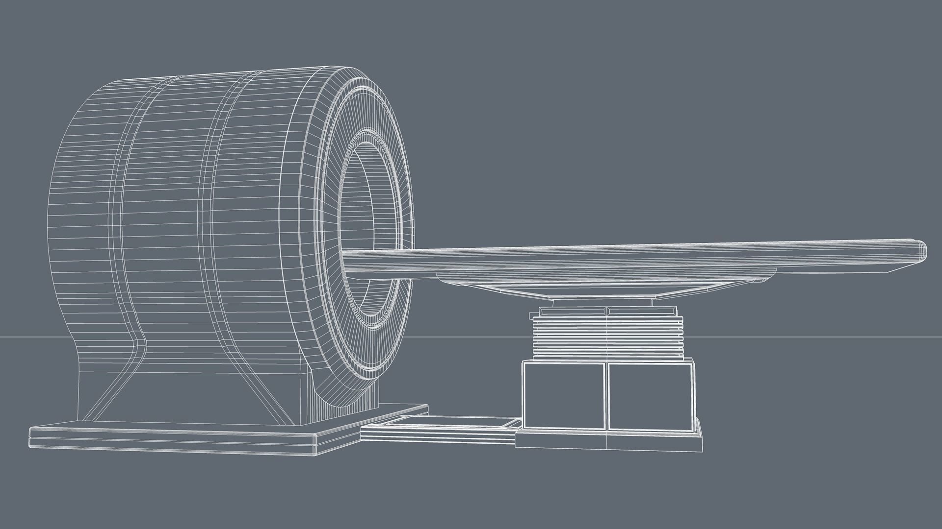 MRI Scan Machine 3D model_8