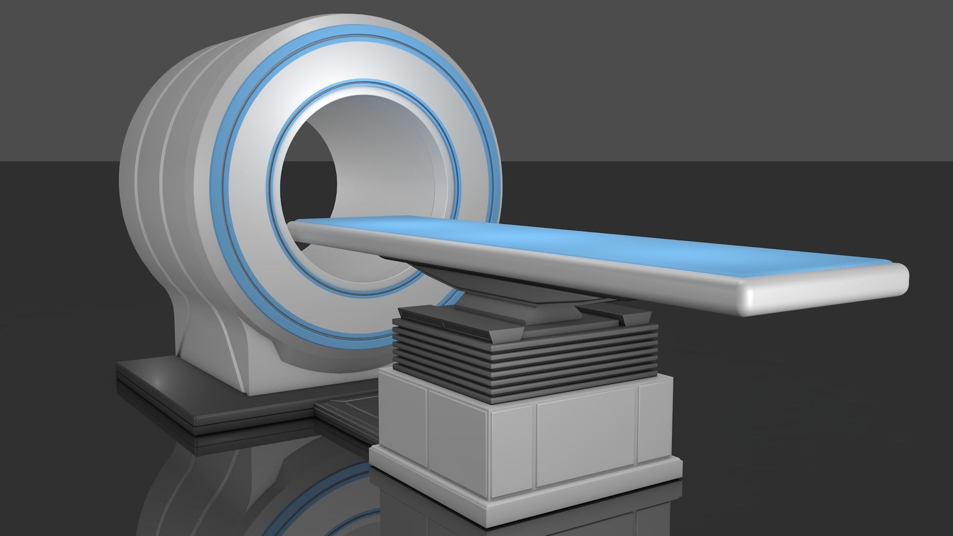 MRI Scan Machine 3D model_2