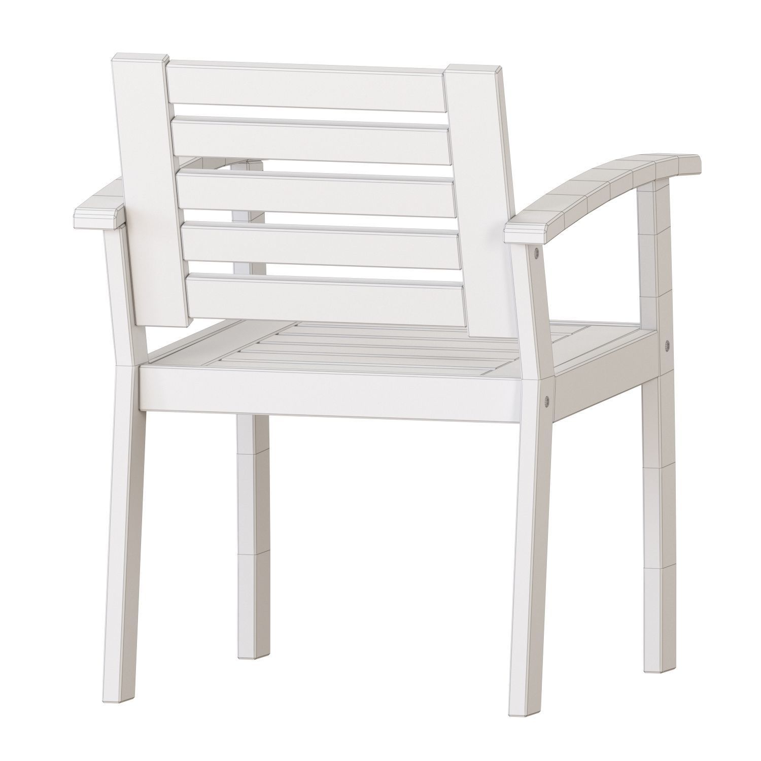 KLOVEN Table And Chair Set 01 3D model_3