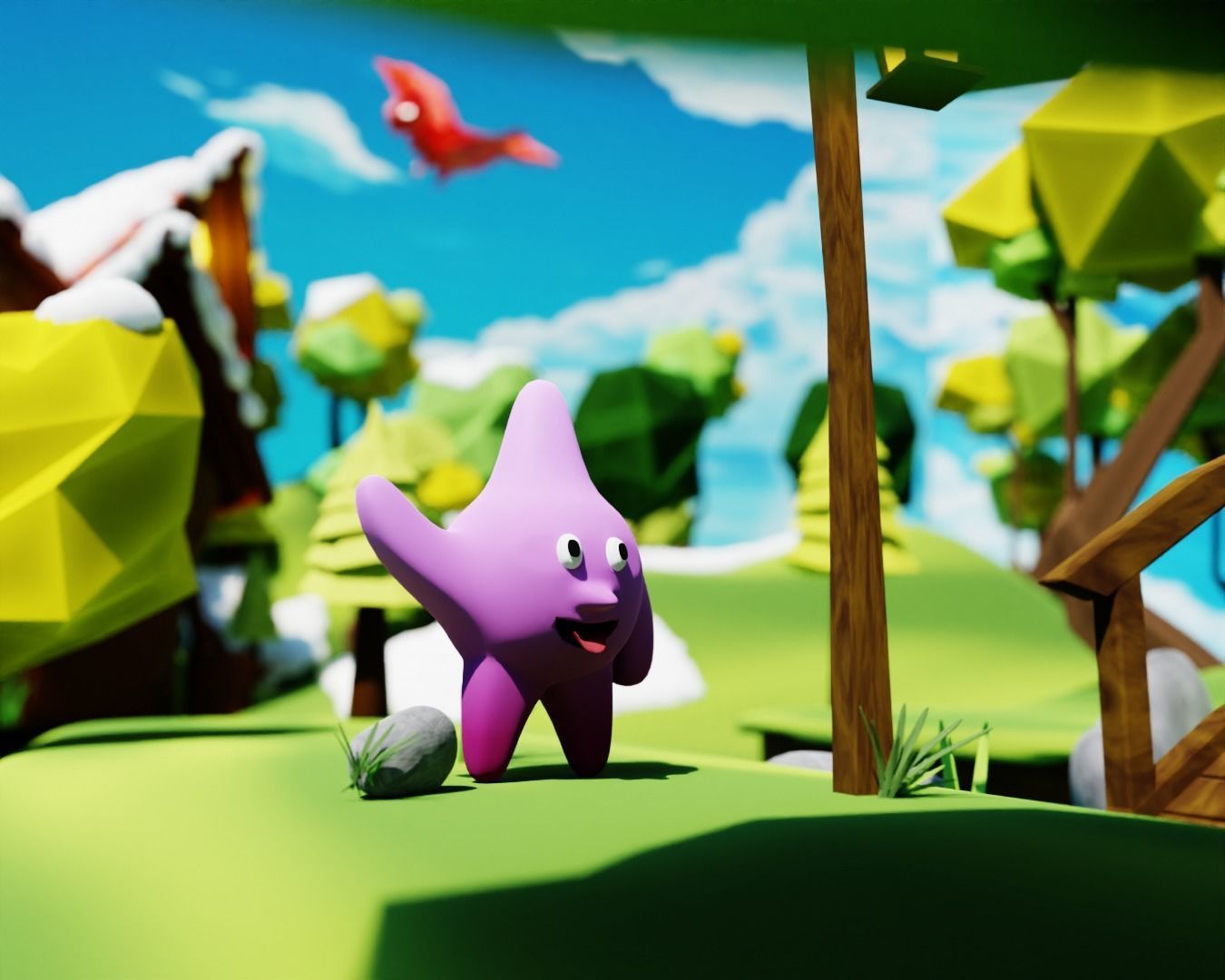 Low poly Landscape 3D model_1