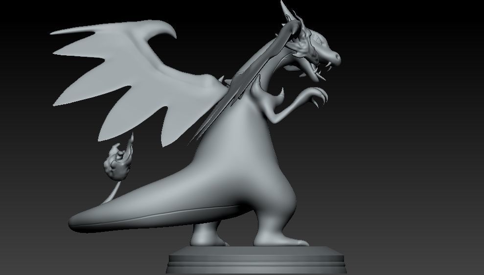 Pokemon Mega Charizard X 3D print model_8