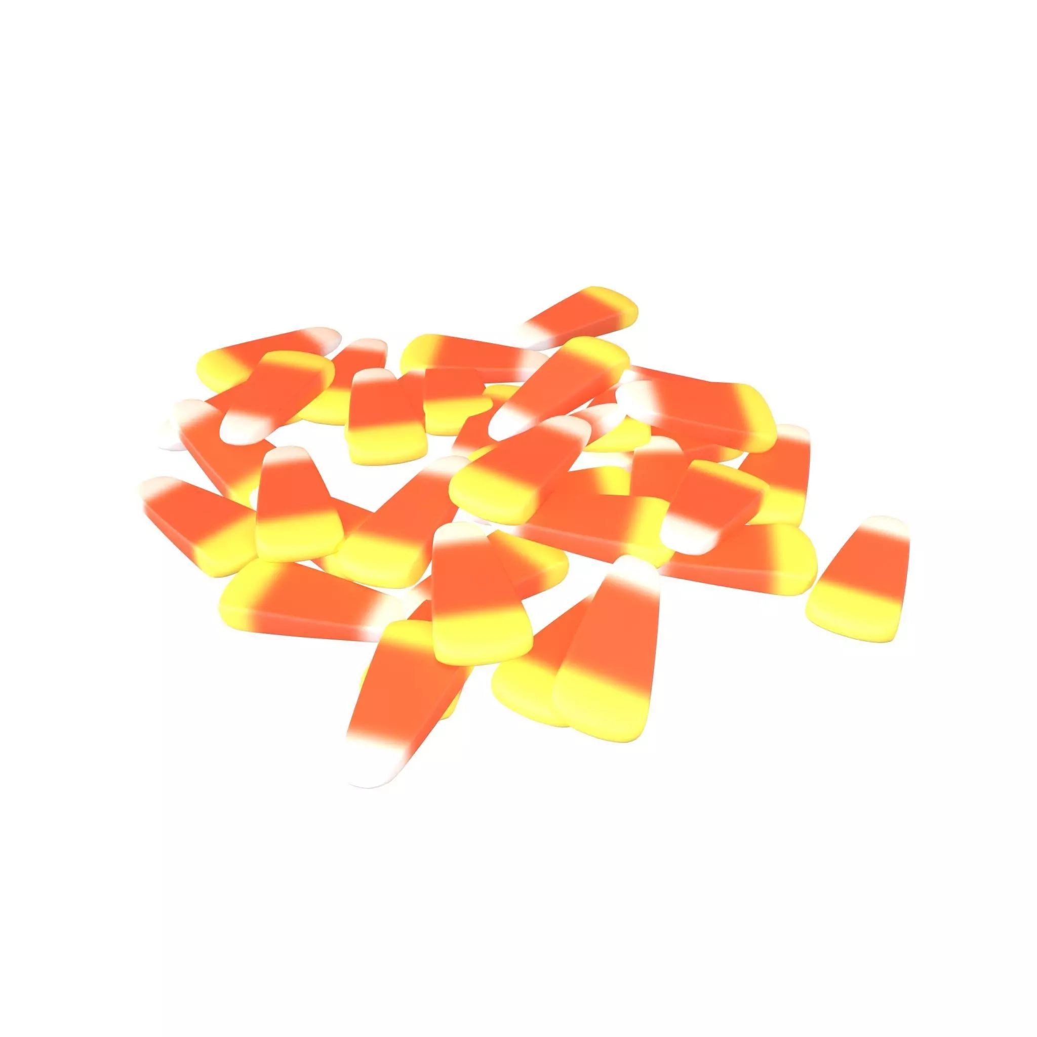 Candy Corn Pile v1 001 Low-poly 3D model_0
