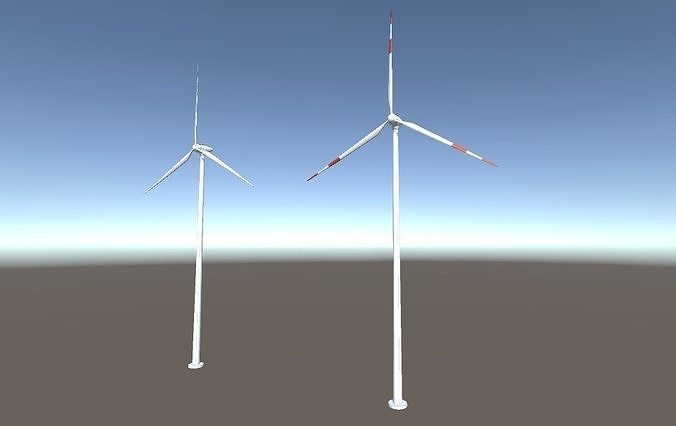Low-Poly Wind Turbine Low-poly 3D model