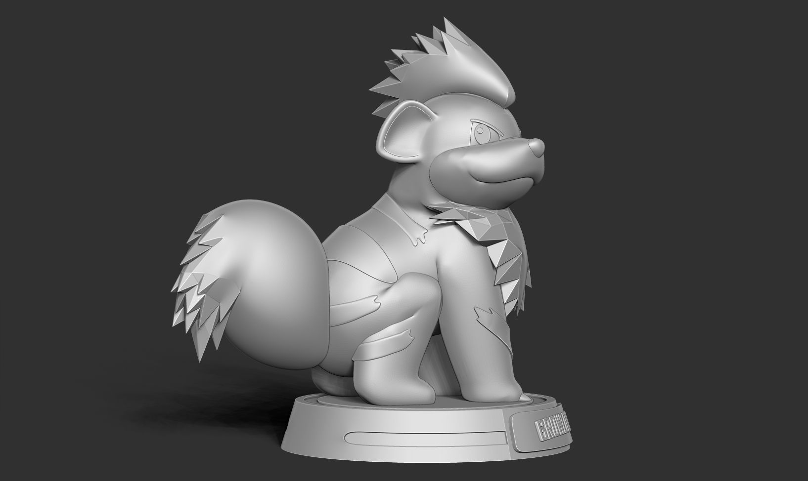 Growlithe - Pokemon Fanart 3D print model_12