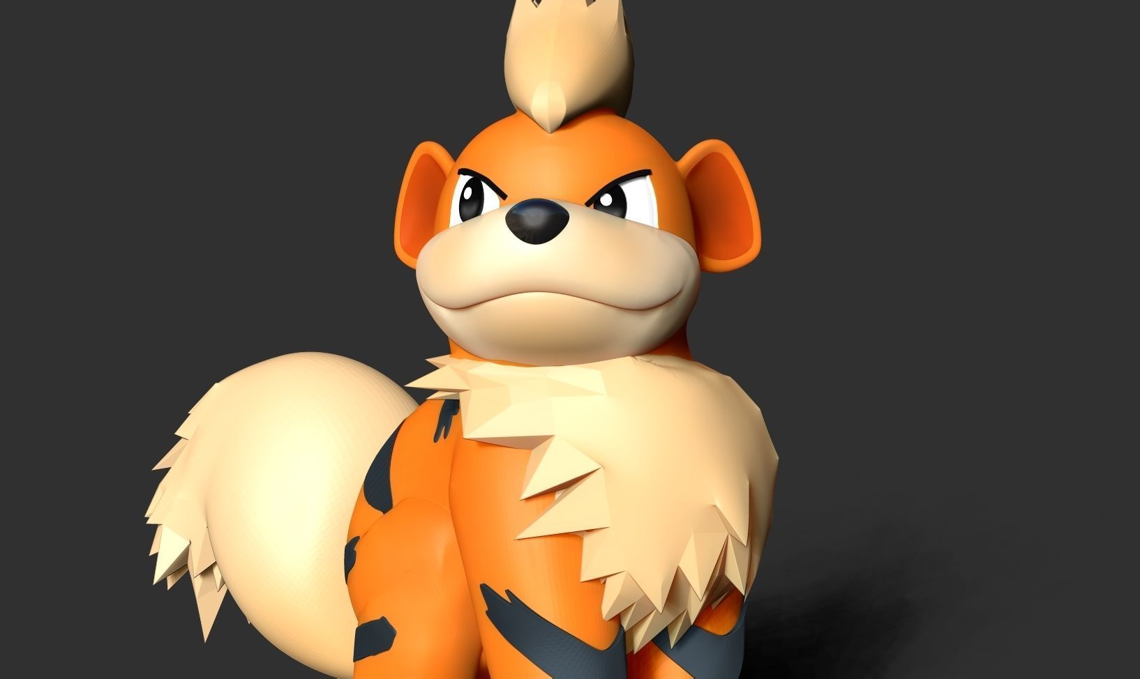 Growlithe - Pokemon Fanart 3D print model_5