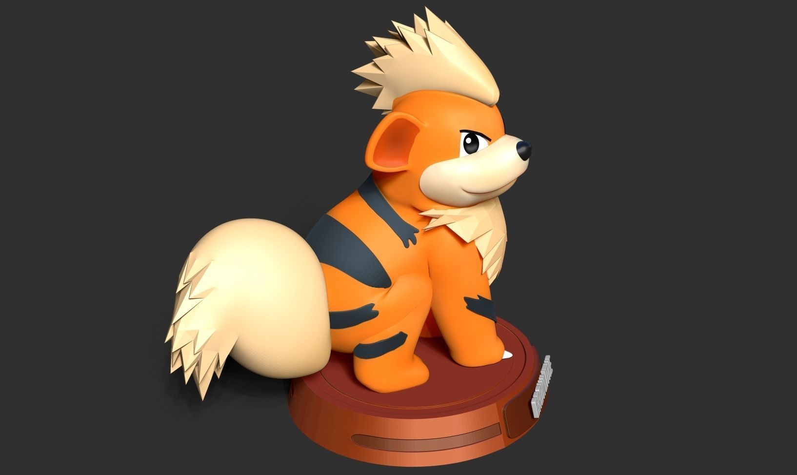 Growlithe - Pokemon Fanart 3D print model_13