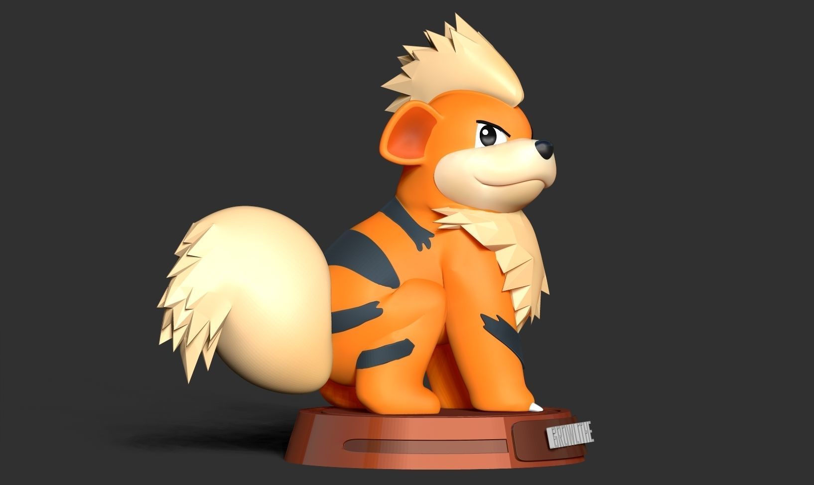 Growlithe - Pokemon Fanart 3D print model_11