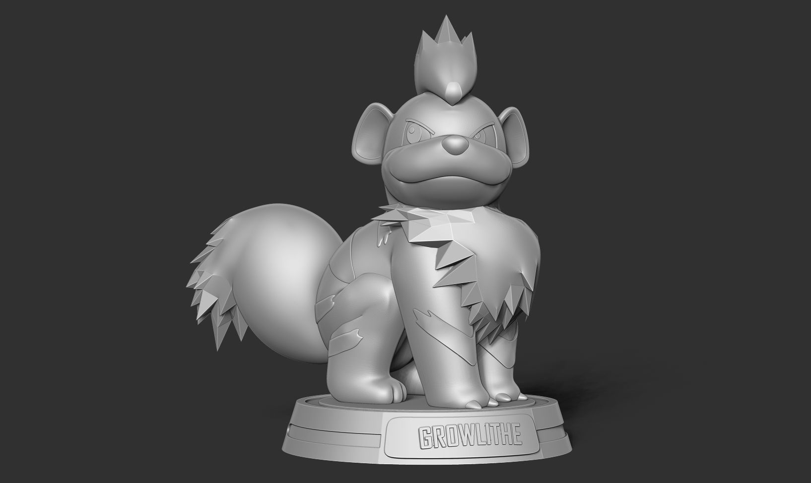 Growlithe - Pokemon Fanart 3D print model_8