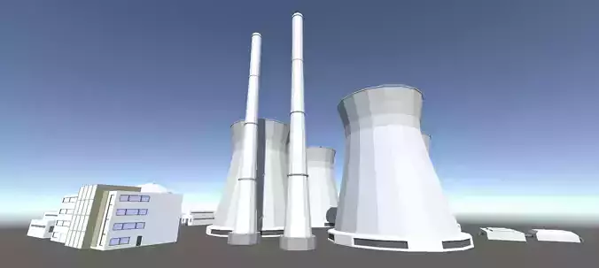 Stylized Nuclear Power Plant