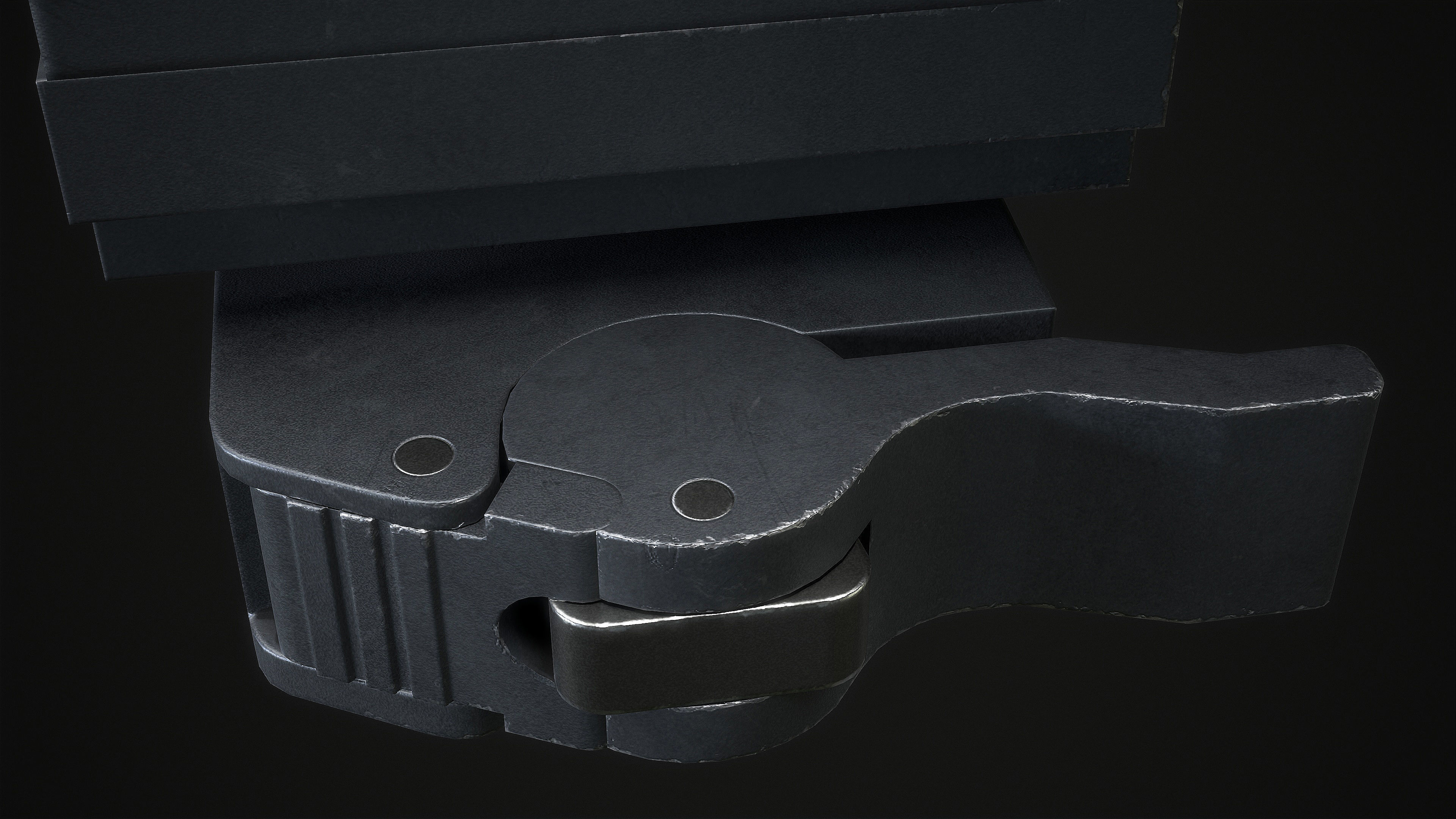 EOTech EXPS3 With Magnifier 3x Low-poly 3D model_29