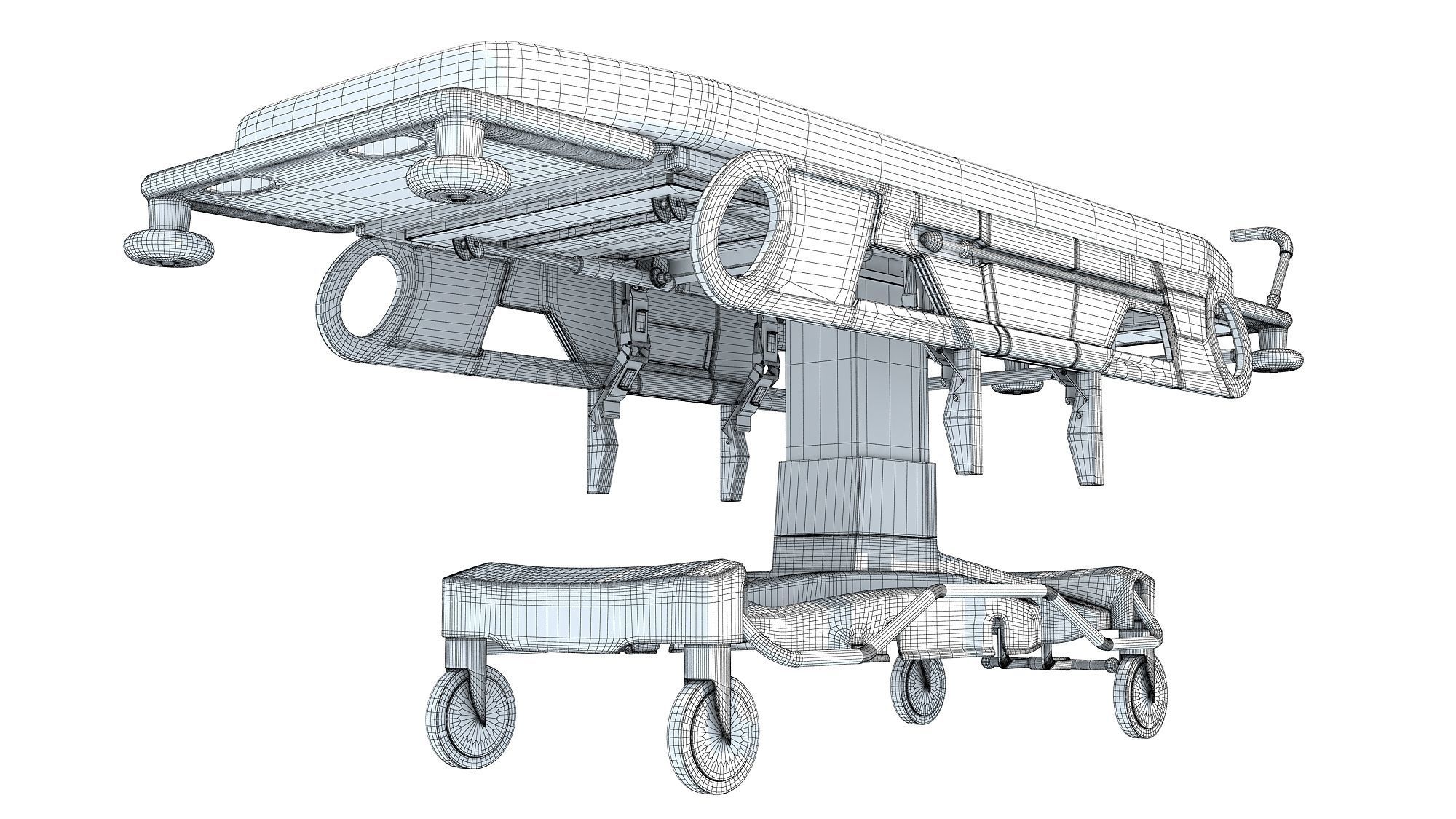 Transport Stretcher 3D model_15