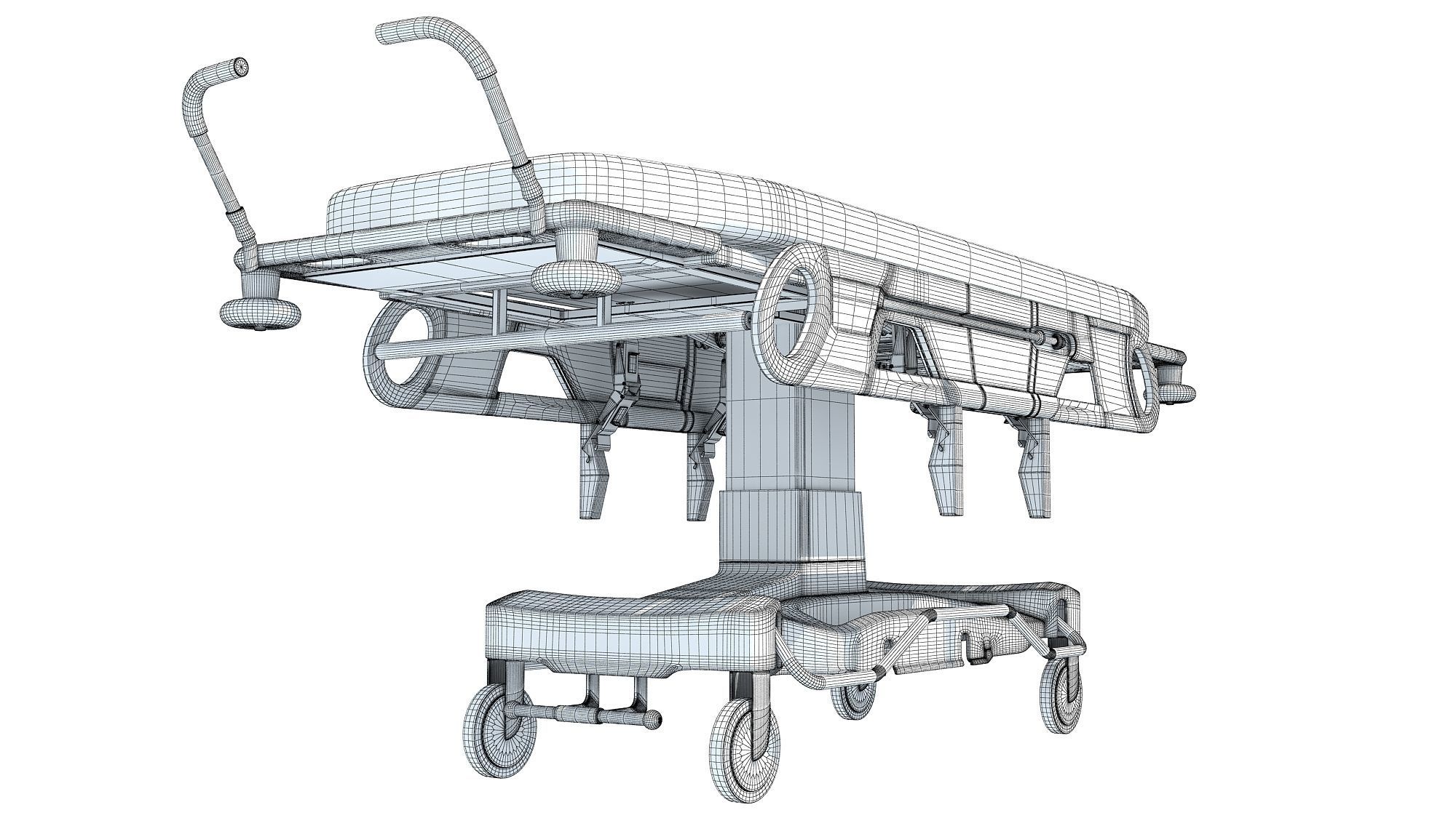 Transport Stretcher 3D model_14
