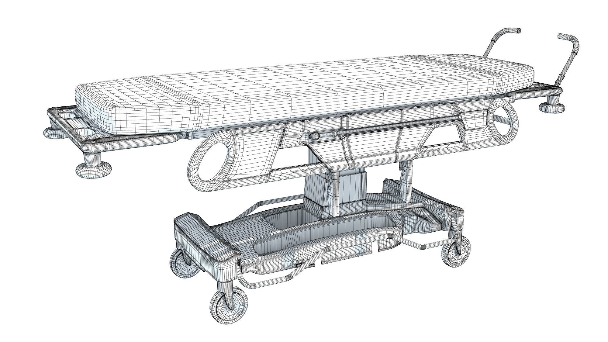 Transport Stretcher 3D model_12