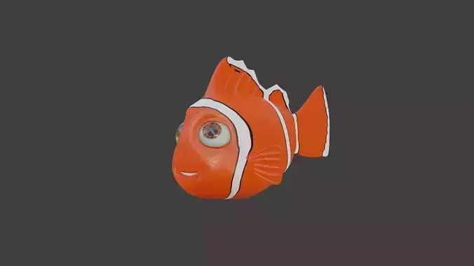 small nemo fish made in blender