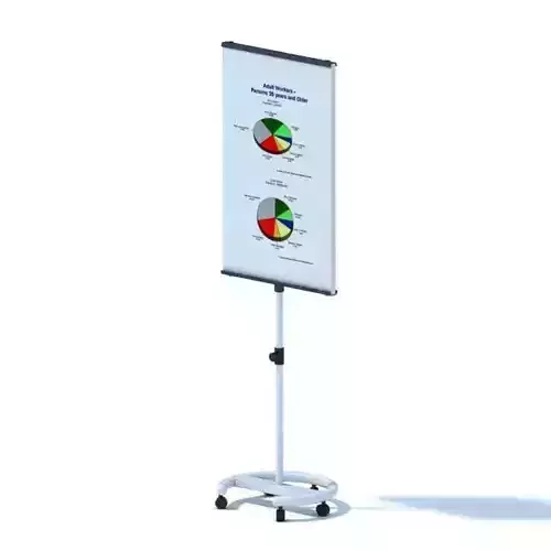 Pie Office Chart 3D model