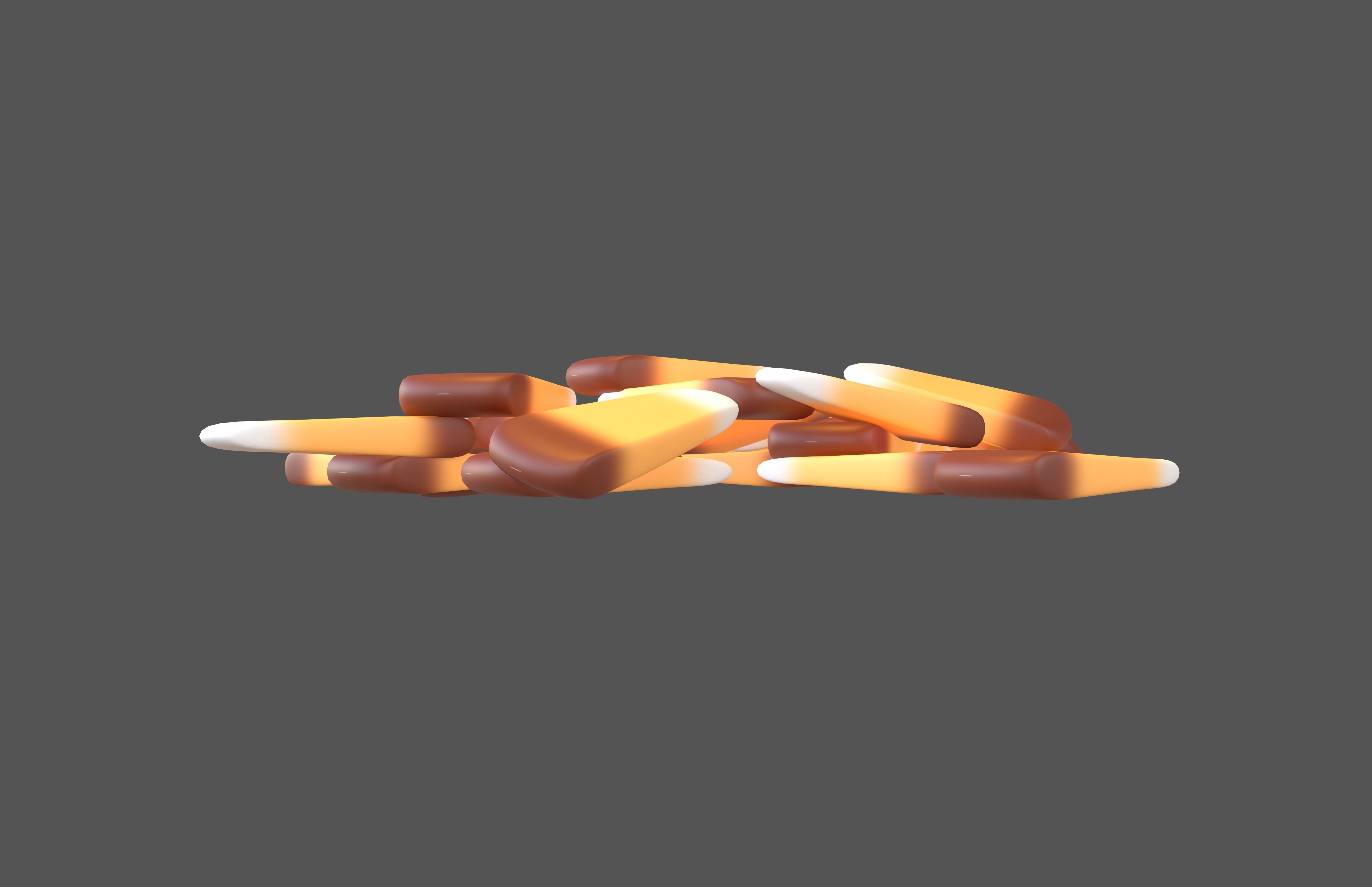 Candy Corn Pile v1 002 Low-poly 3D model_5