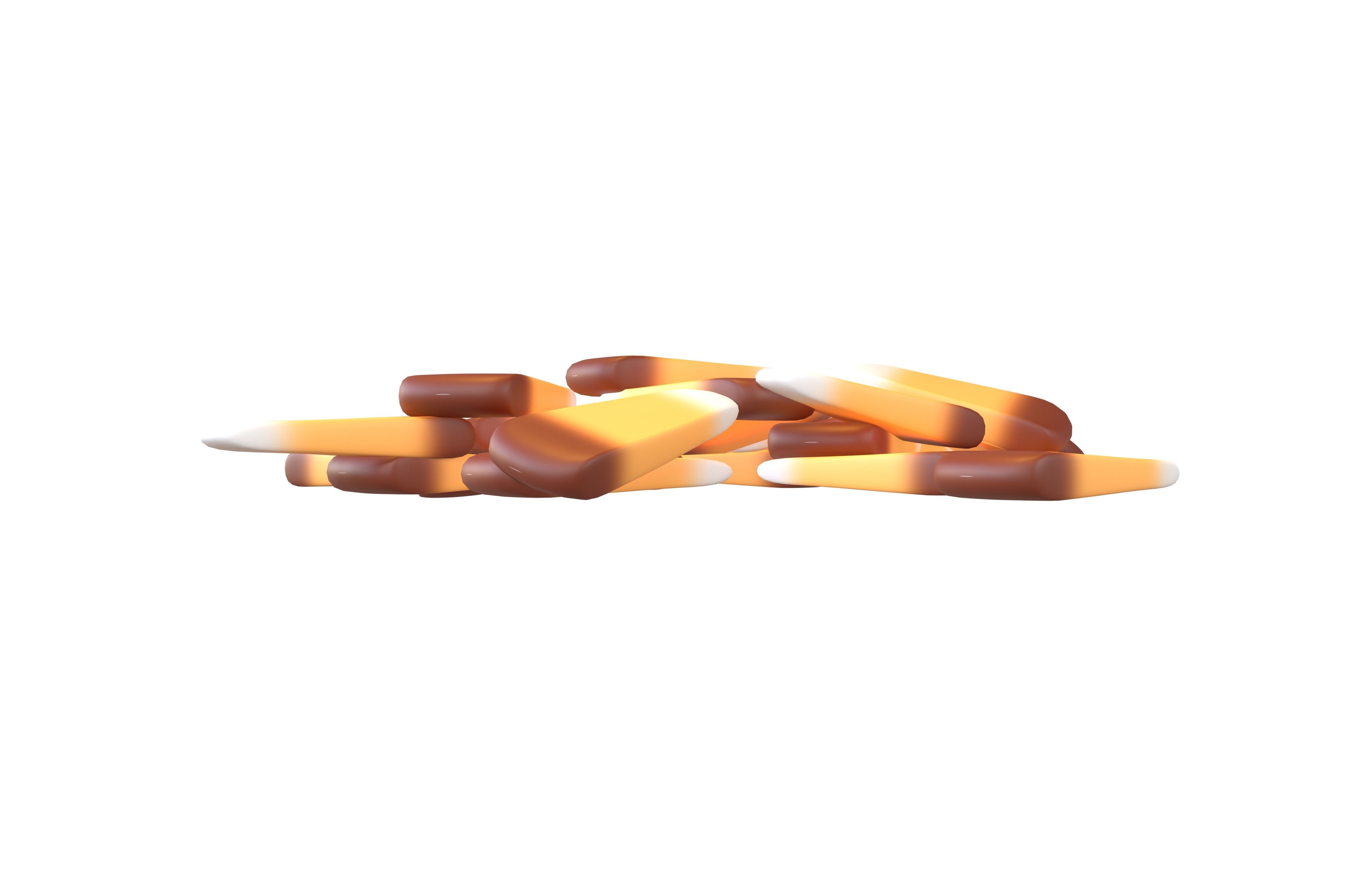 Candy Corn Pile v1 002 Low-poly 3D model_1