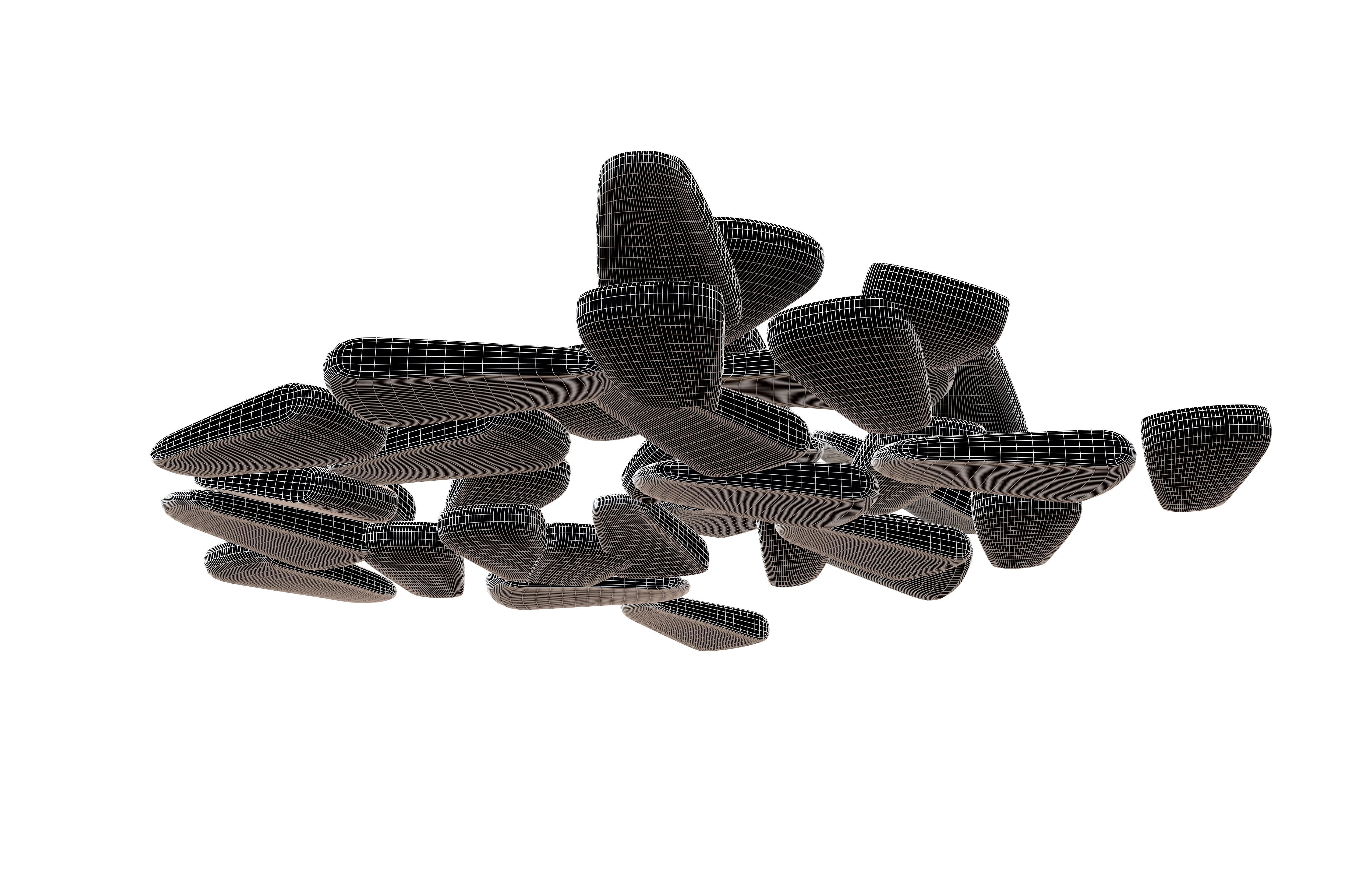 Candy Corn Pile v1 002 Low-poly 3D model_11