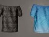 Off The Shoulder Blouse 3D model_1