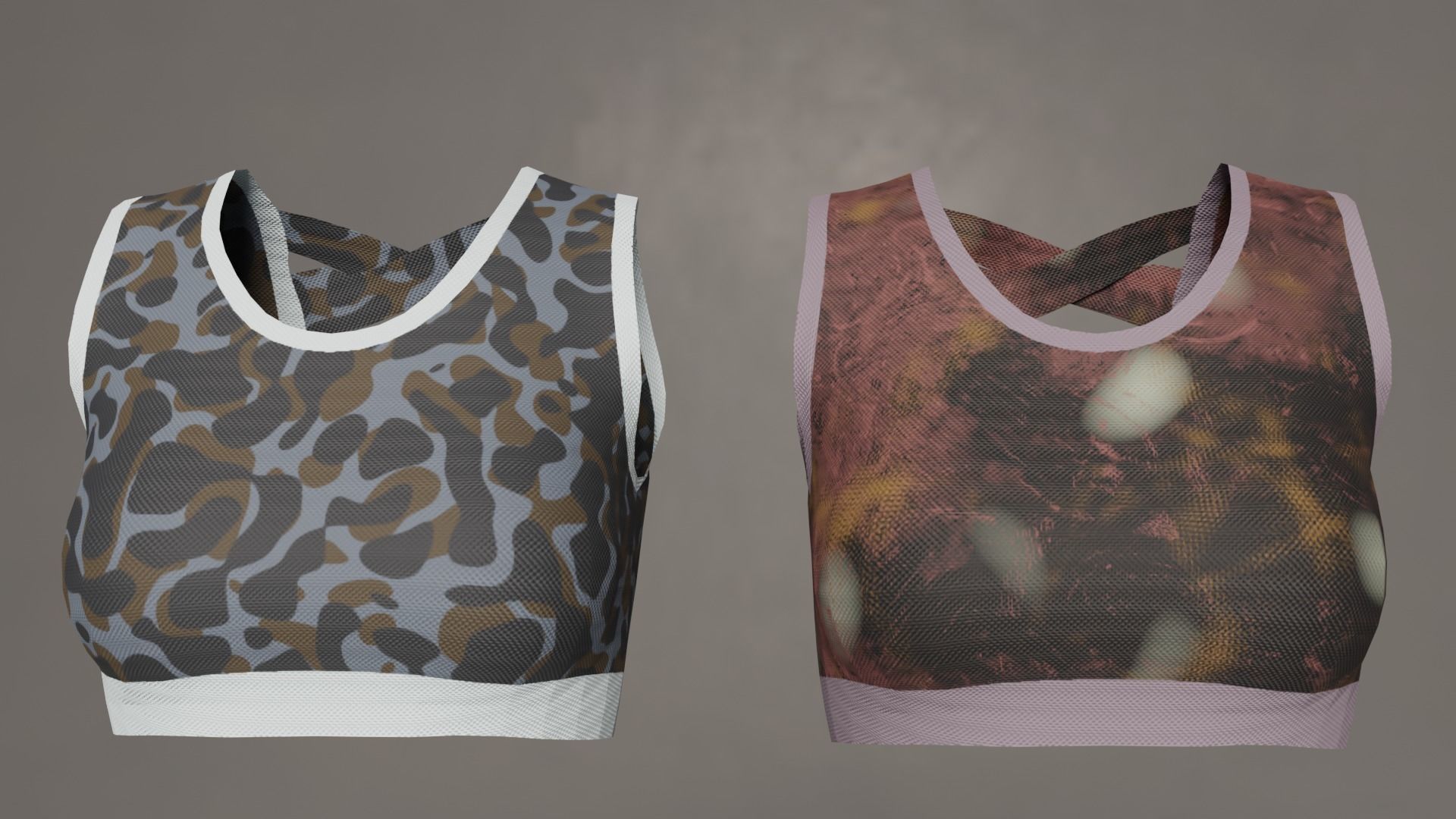 Female Sport Outfit 3D model_16