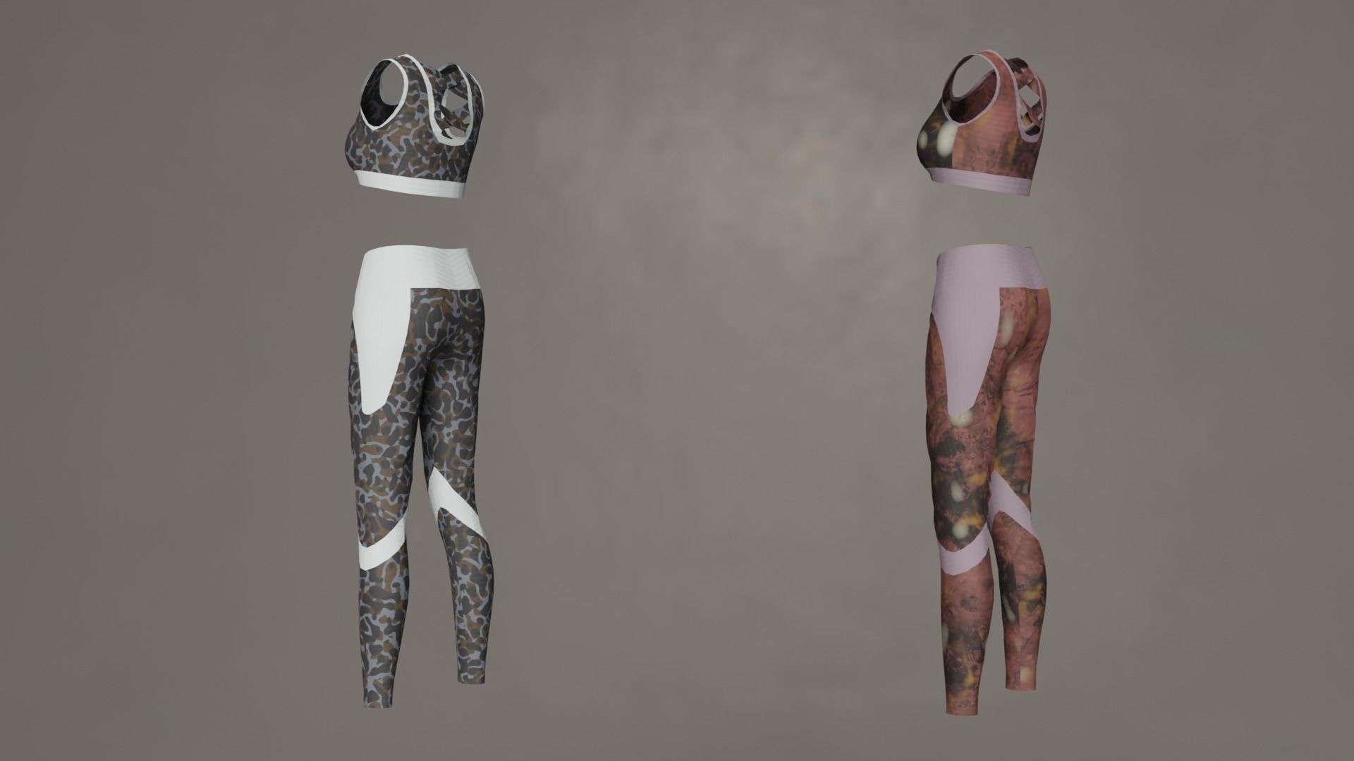 Female Sport Outfit 3D model_5