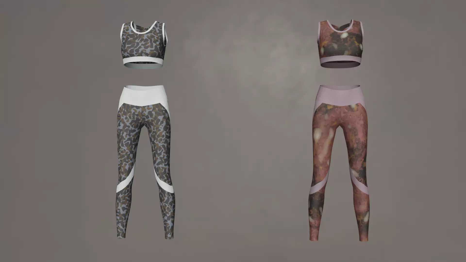 Female Sport Outfit 3D model_0